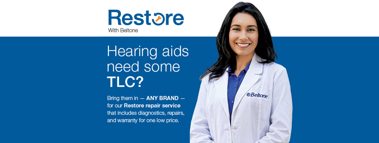 Restore Banner - Beltone Hearing Care Centers